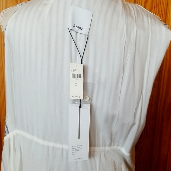 Anthropologie Asymmetric French Blue Stripe Wrap Tunic/Dress - Picture 15 of 15